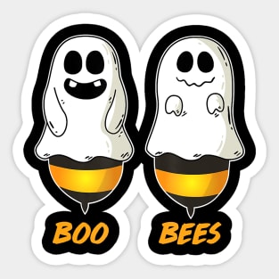 Boo Bees Funny Halloween Matching Couple Her Costume Sticker